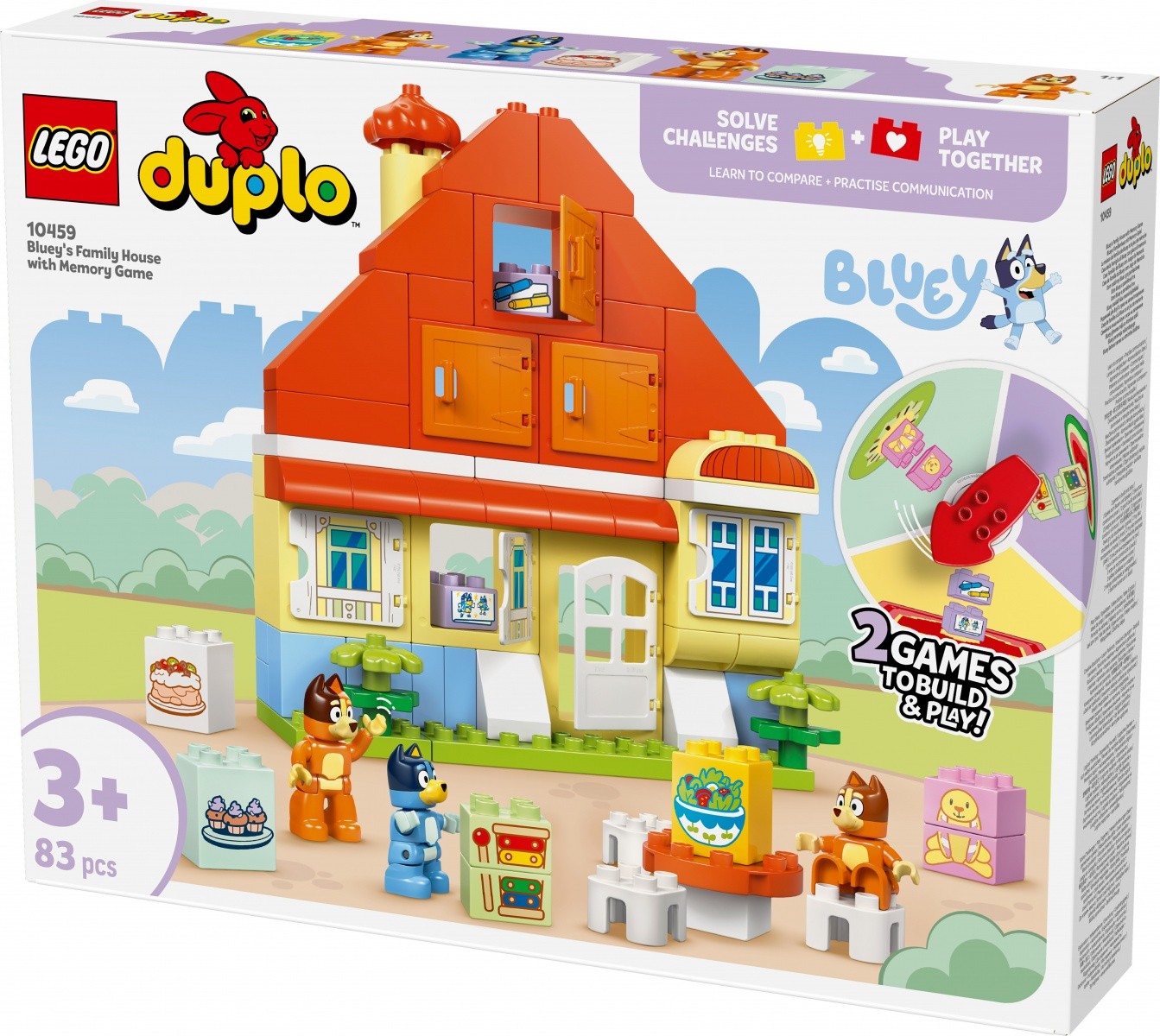 LEGO DUPLO Bluey 10459 Družinska hiša z igro spomina 2