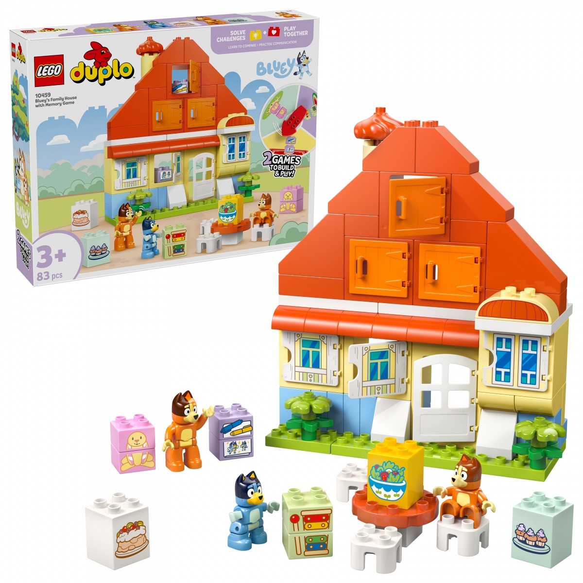 LEGO DUPLO Bluey 10459 Družinska hiša z igro spomina 4