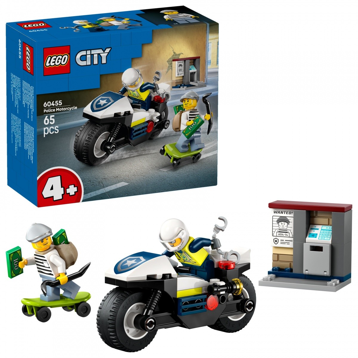 LEGO City 60455 - Policijski pregon na motorju 3