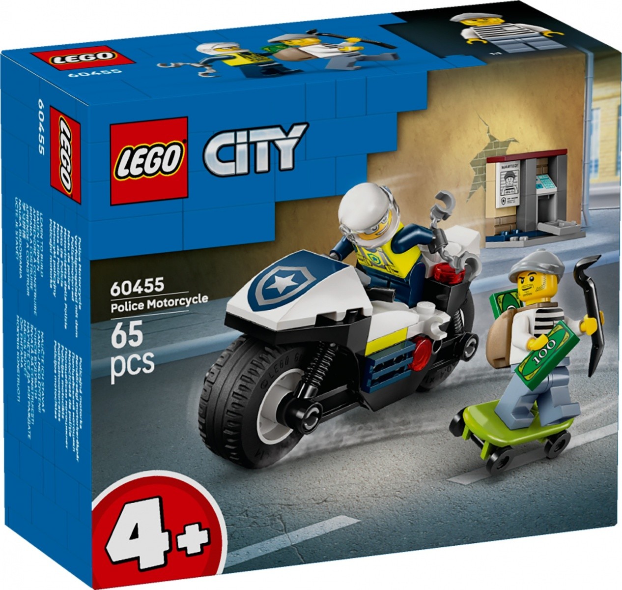 LEGO City 60455 - Policijski pregon na motorju
