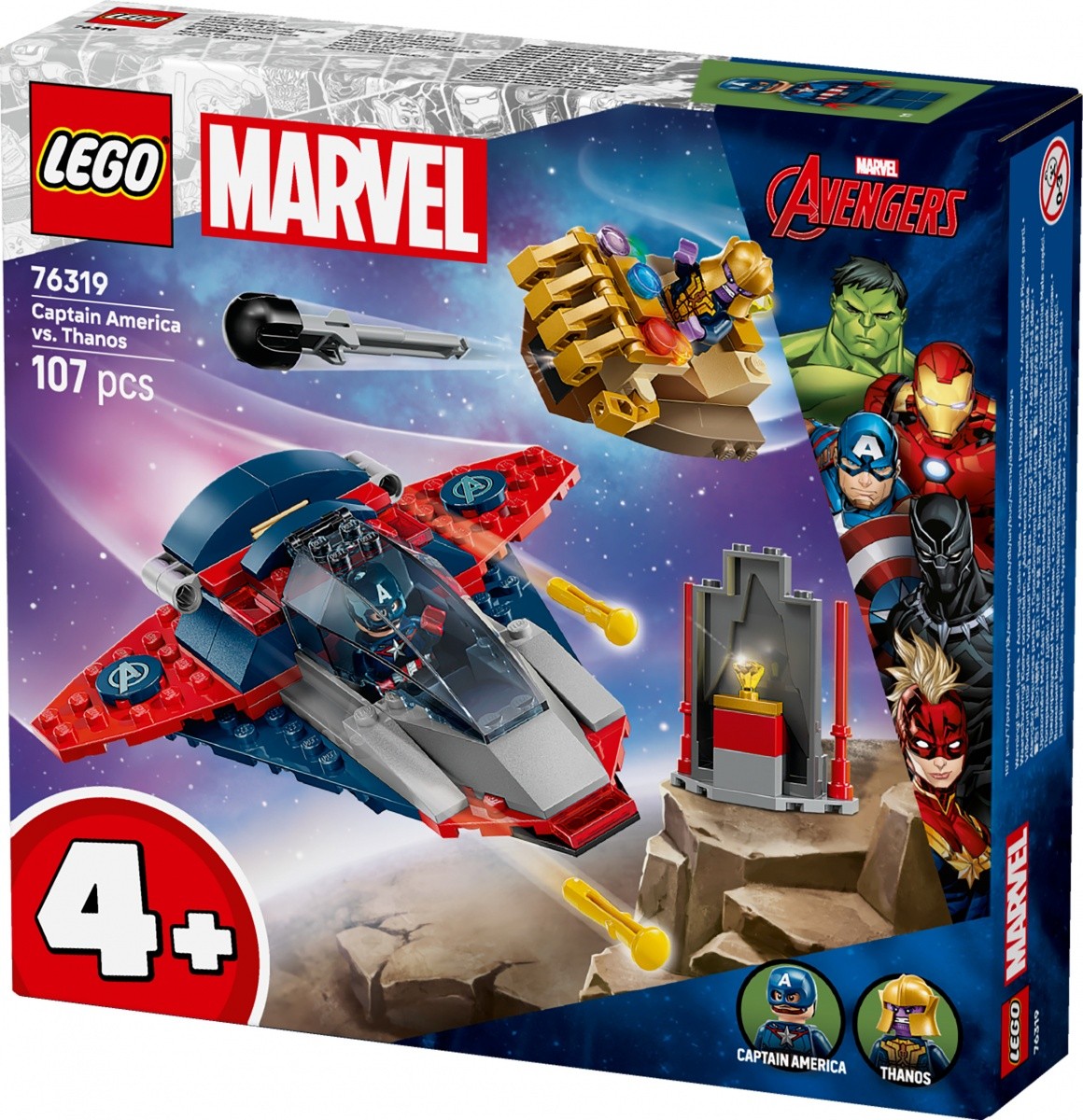 LEGO Super Heroes 76319 - Kapitan Amerika proti Thanosu 2