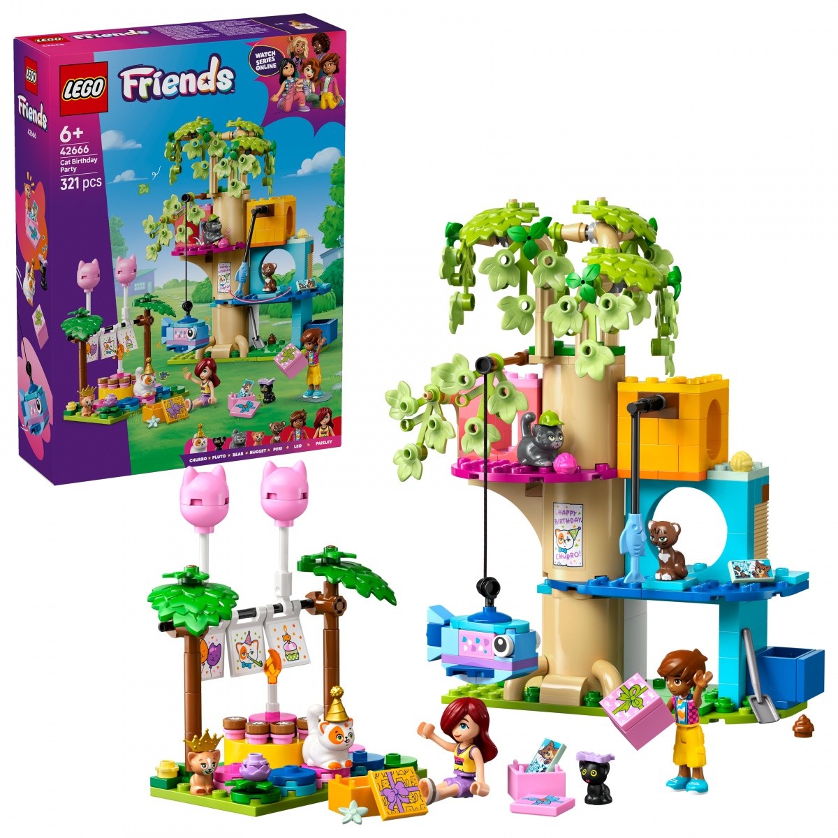 LEGO Friends 42666 - Mačja rojstnodnevna zabava na drevesu 3