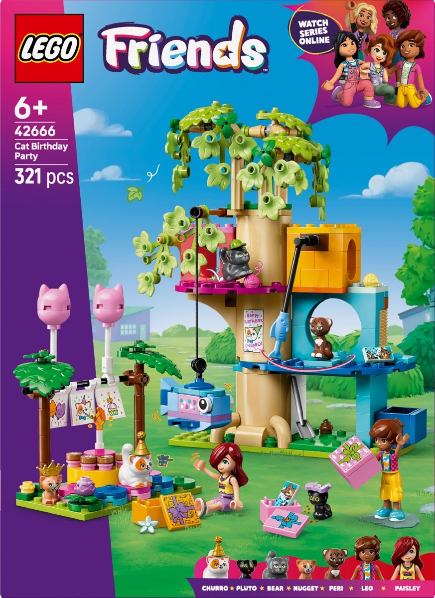 LEGO Friends 42666 - Mačja rojstnodnevna zabava na drevesu 4
