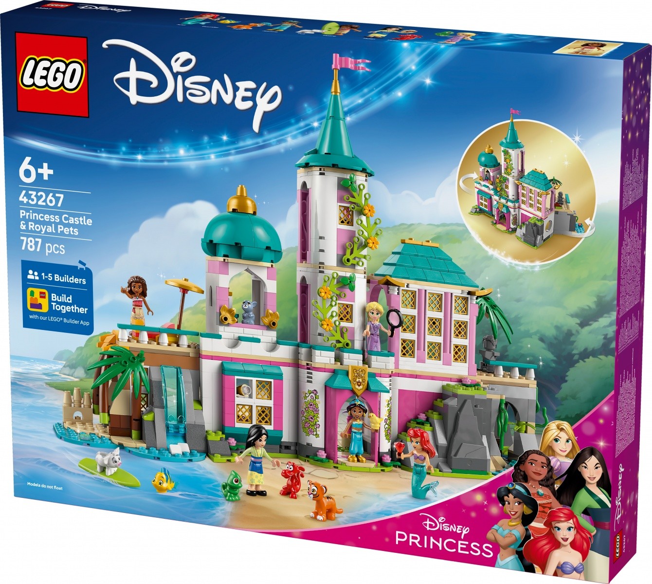 LEGO Disney 43267 - Princeskin grad in kraljevske živali 5