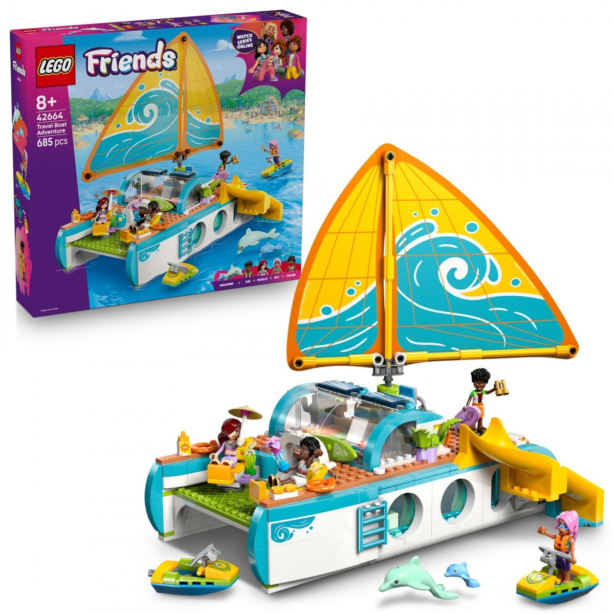 LEGO Friends 42664 Plovilo za pustolovščine na otoku, komplet za gradnjo 3