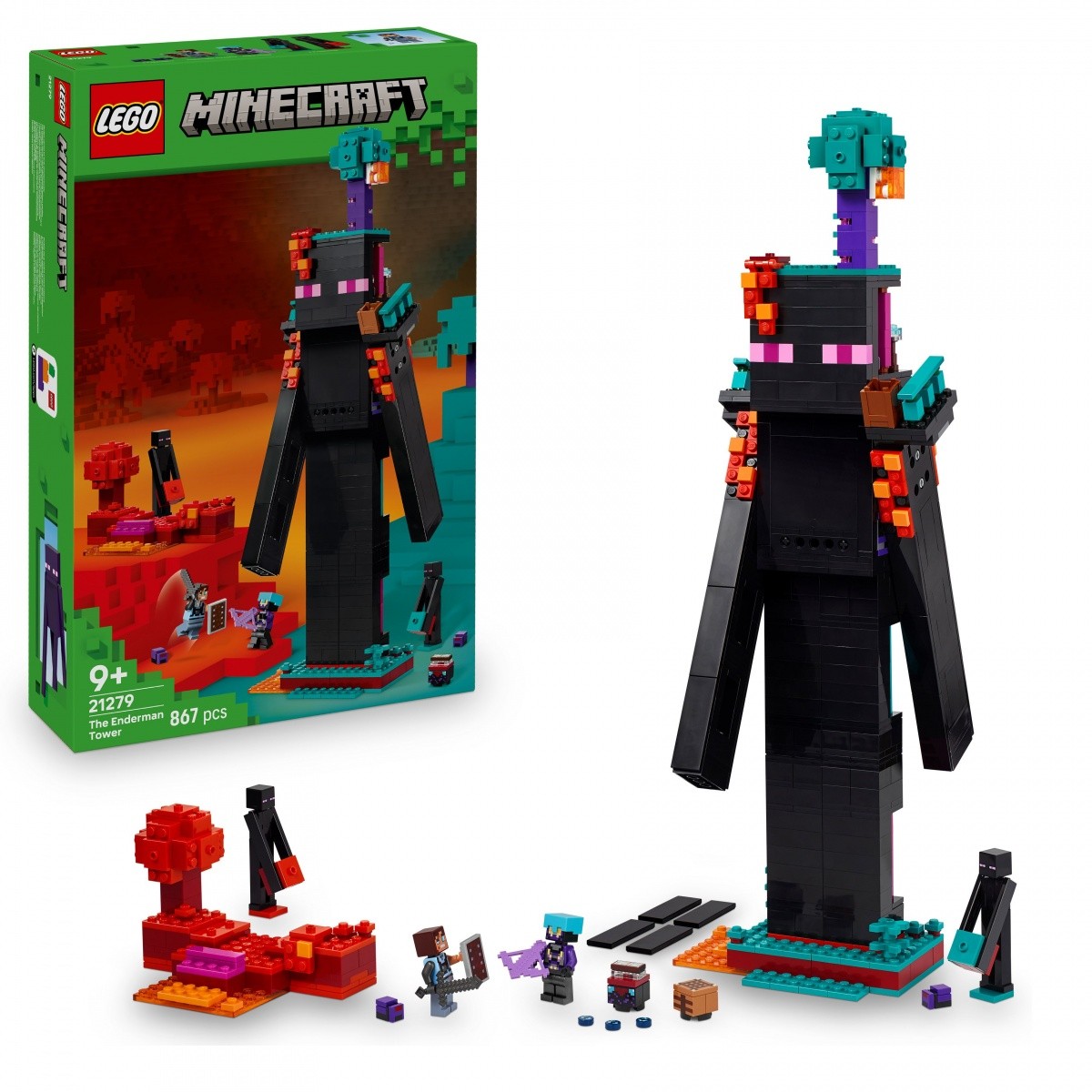 LEGO Minecraft 21279 Endermanov stolp 8