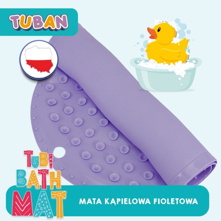 Kopalniška preproga TUBAN proti zdrsu, 35x70 cm, vijolična 5