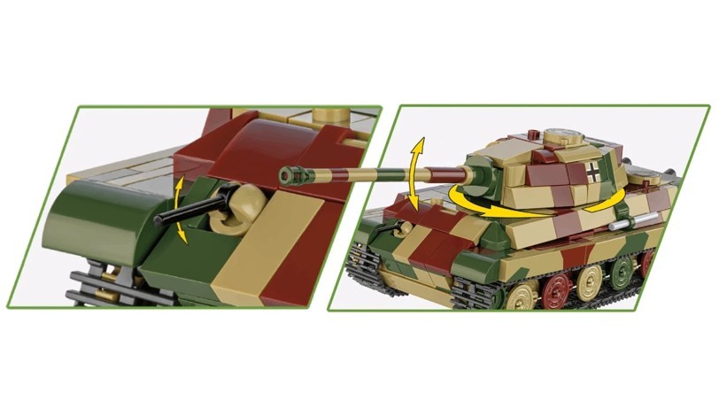 Cobi Klocki Panzerkampfwagen VI Tiger II Konigstiger (27322) 5