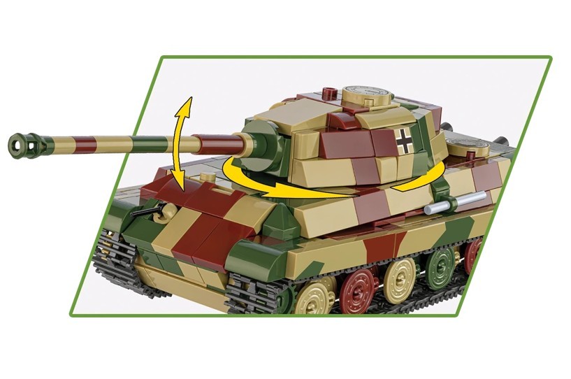 Cobi Klocki Panzerkampfwagen VI Tiger II Konigstiger (27322) 7