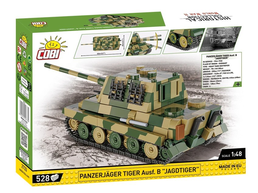 Cobi Klocki Panzerjager Tiger Ausf.B Jagdtiger (27339) 2