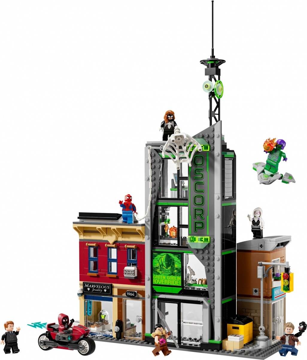 Gradbeni bloki Super Heroes 76324 Spider-Man in Oscorp 4