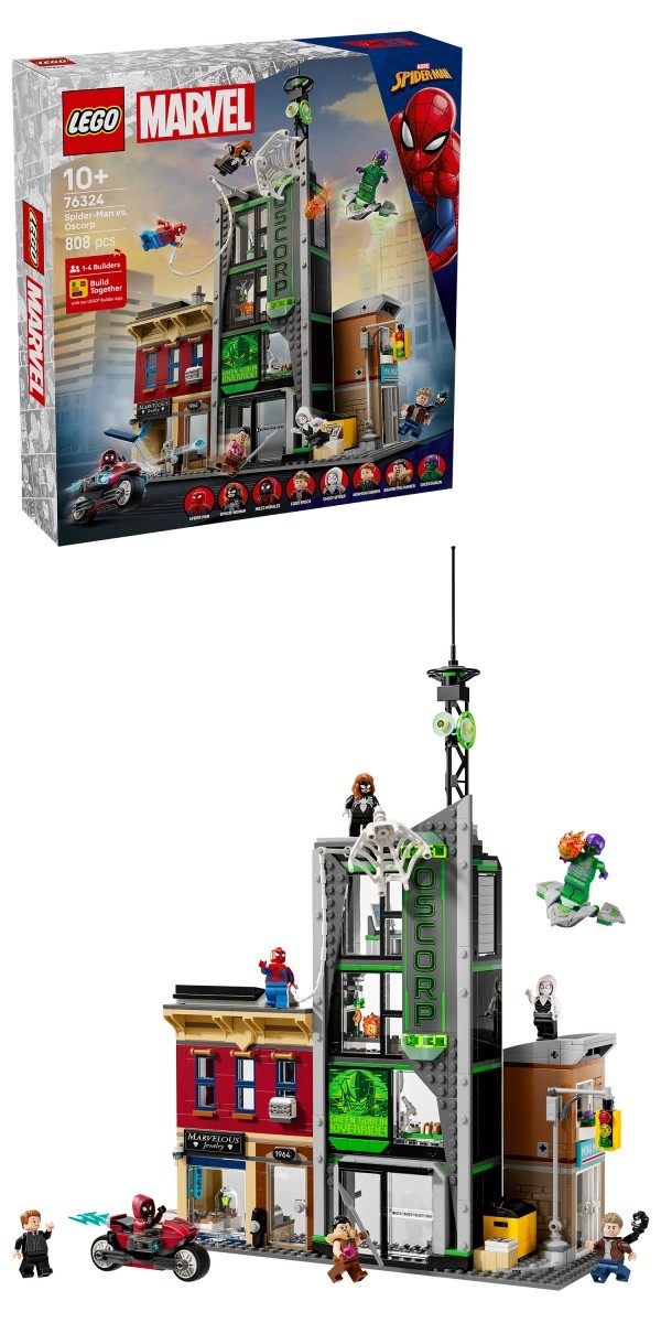 Gradbeni bloki Super Heroes 76324 Spider-Man in Oscorp 5