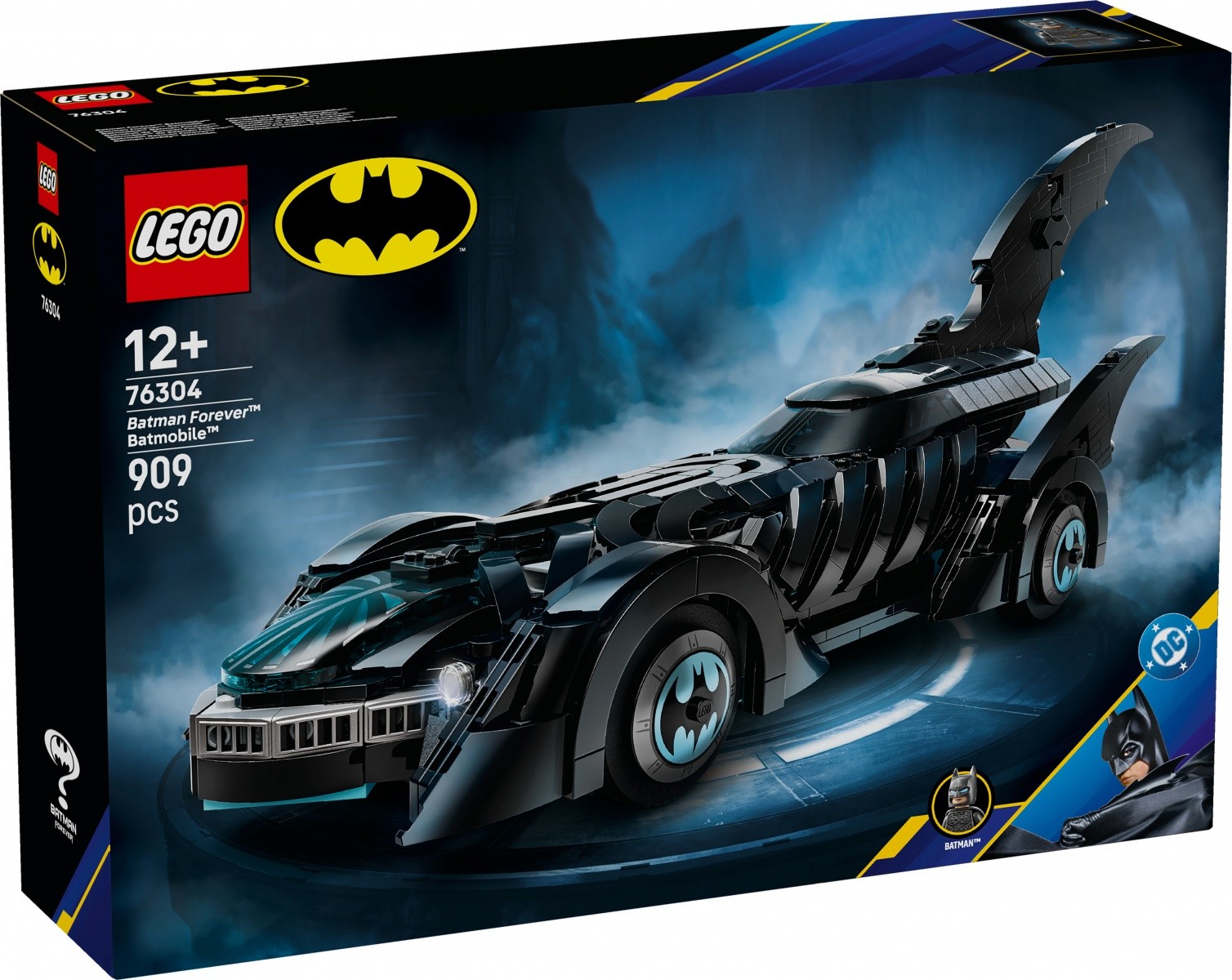 Gradbeni bloki Super Heroes 76304 Batman Forever Batmobile