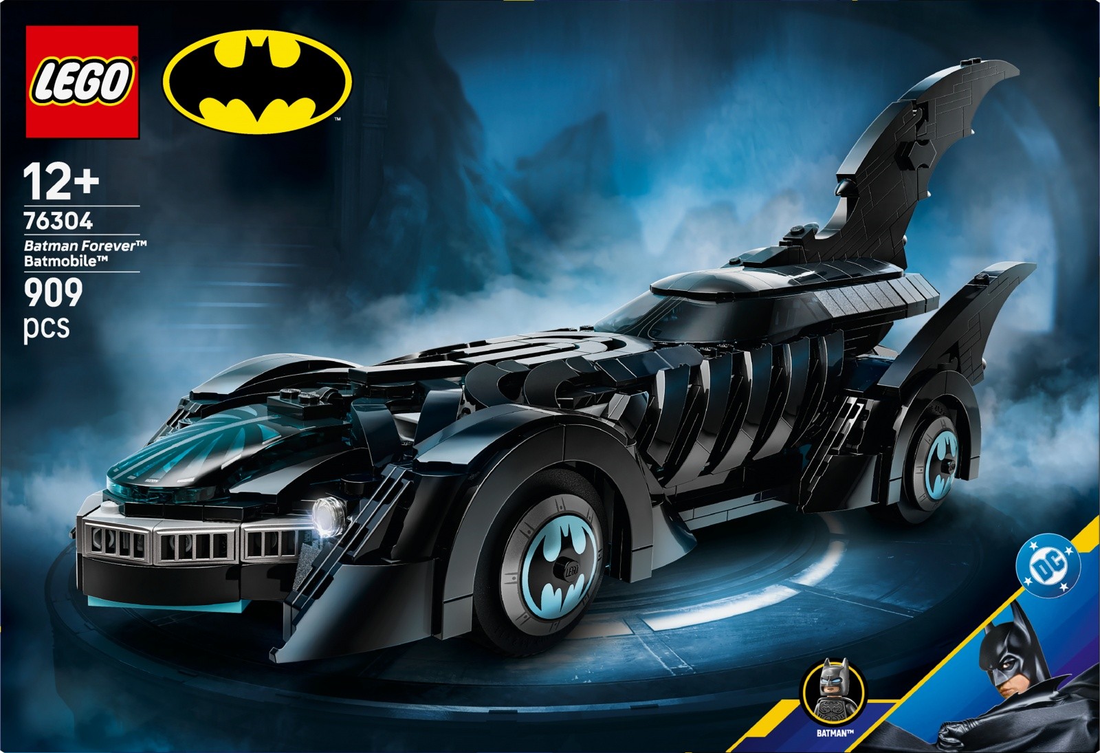 Gradbeni bloki Super Heroes 76304 Batman Forever Batmobile 3