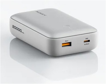 Mini Powerbank Y57, 20000mAh, Bela, 22.5W PD 3.0 QC 3.0 4