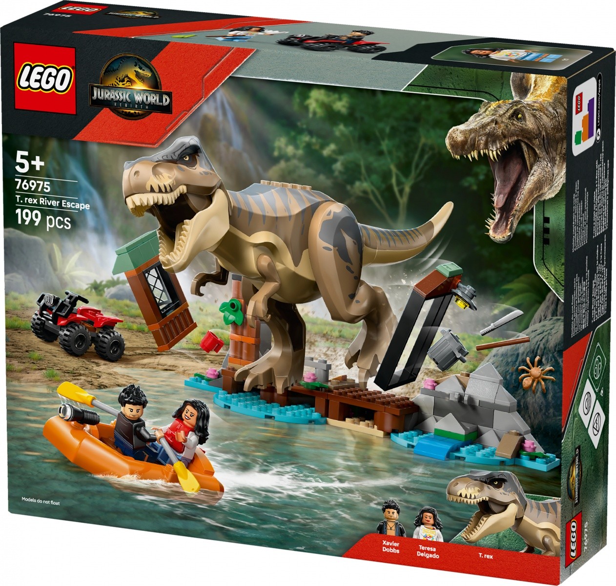 LEGO Jurassic World 76975: Ubežanje z reko pred T-Rexom 2