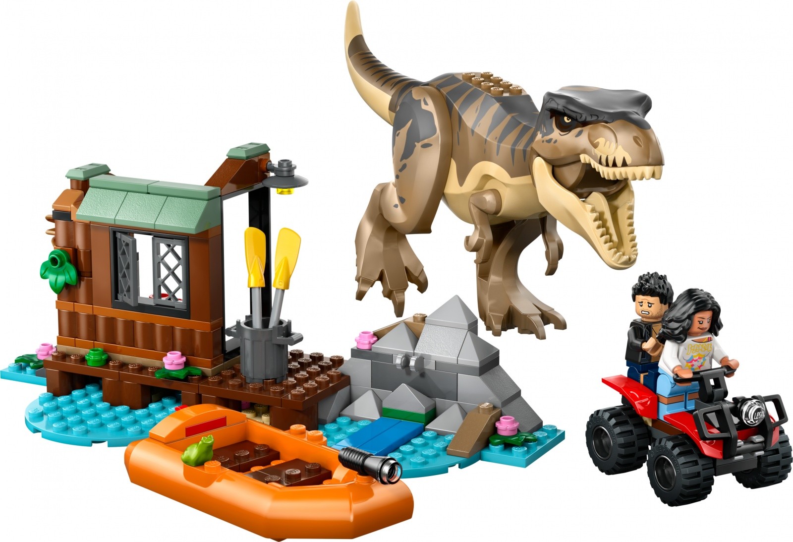 LEGO Jurassic World 76975: Ubežanje z reko pred T-Rexom 8