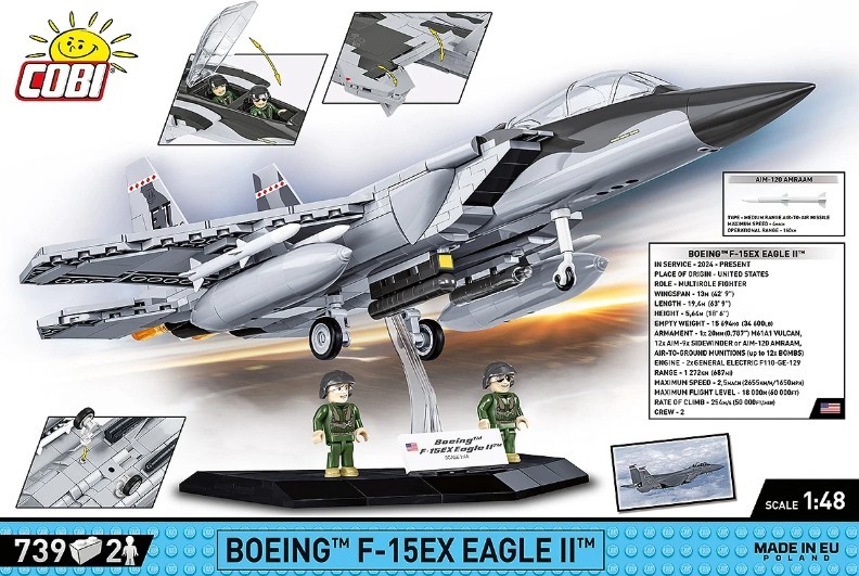 Gradbeni Kocki Boeing F-15 EX Eagle II 8