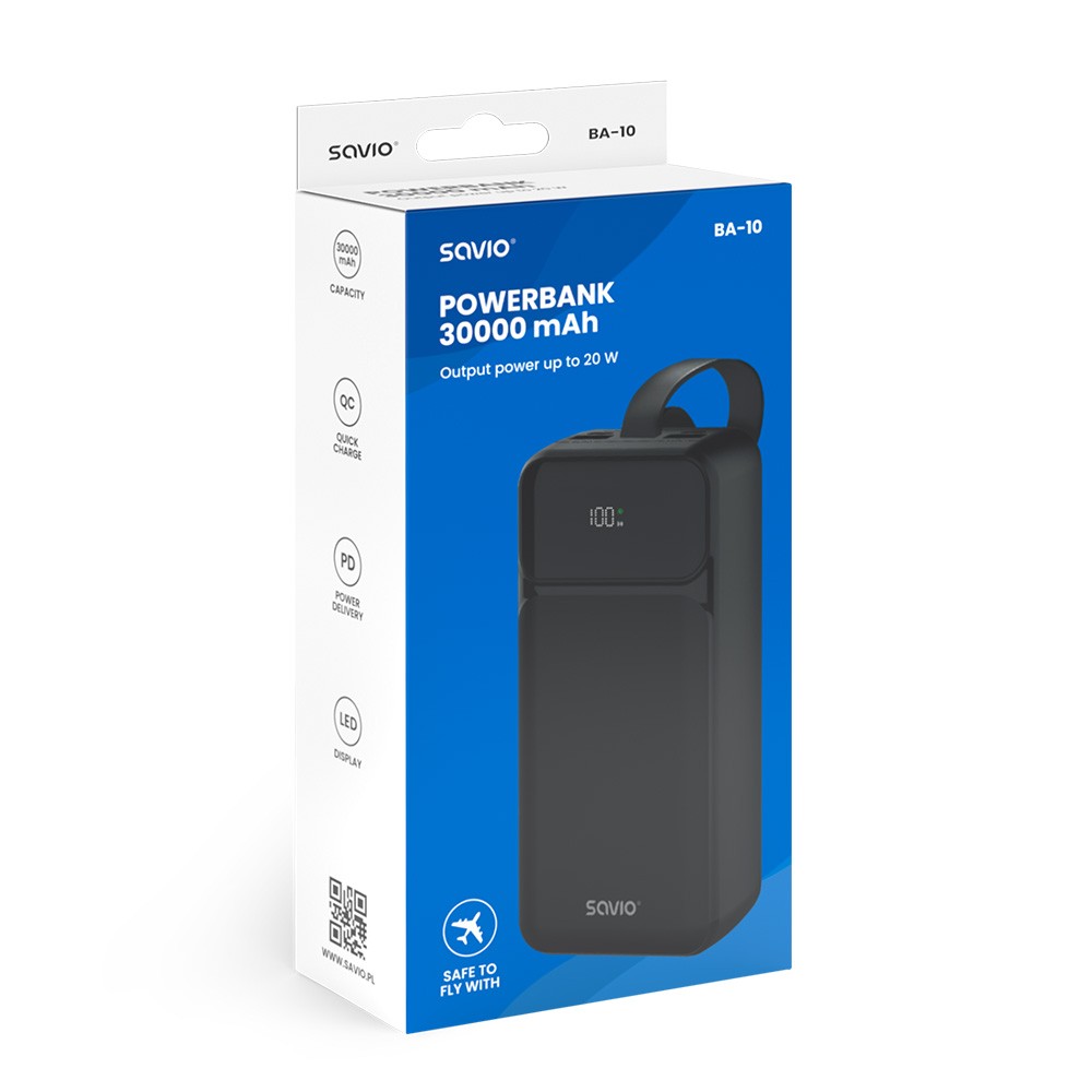 Prenosni polnilnik Power bank 30000 mAh BA-10 3
