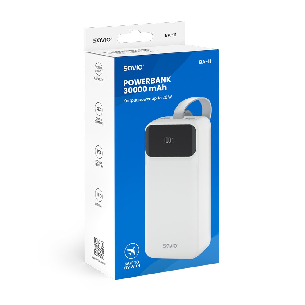 Prenosni polnilnik Power bank 30000 mAh BA-11 3