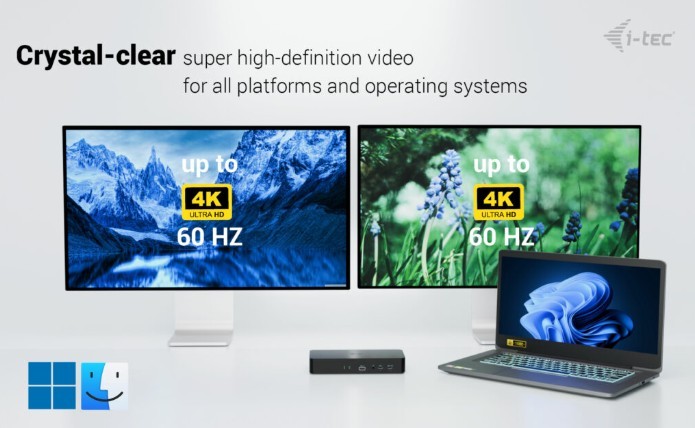Universal Dual Display Docking Station s Power Delivery 100W 6