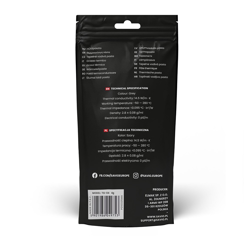 Termalna pasta Glacier 14,5 W/mK, 4g TG-04 3