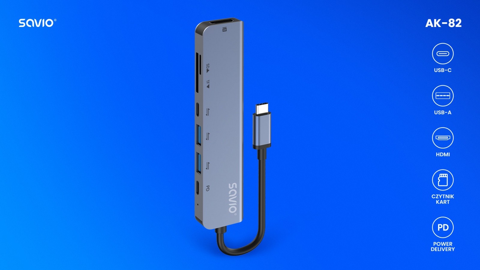 USB-C HUB 7v1, AK-82 6