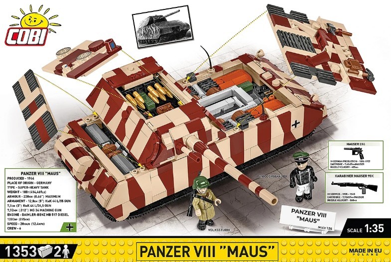 Gradbeni bloki Panzer VIII Maus 8