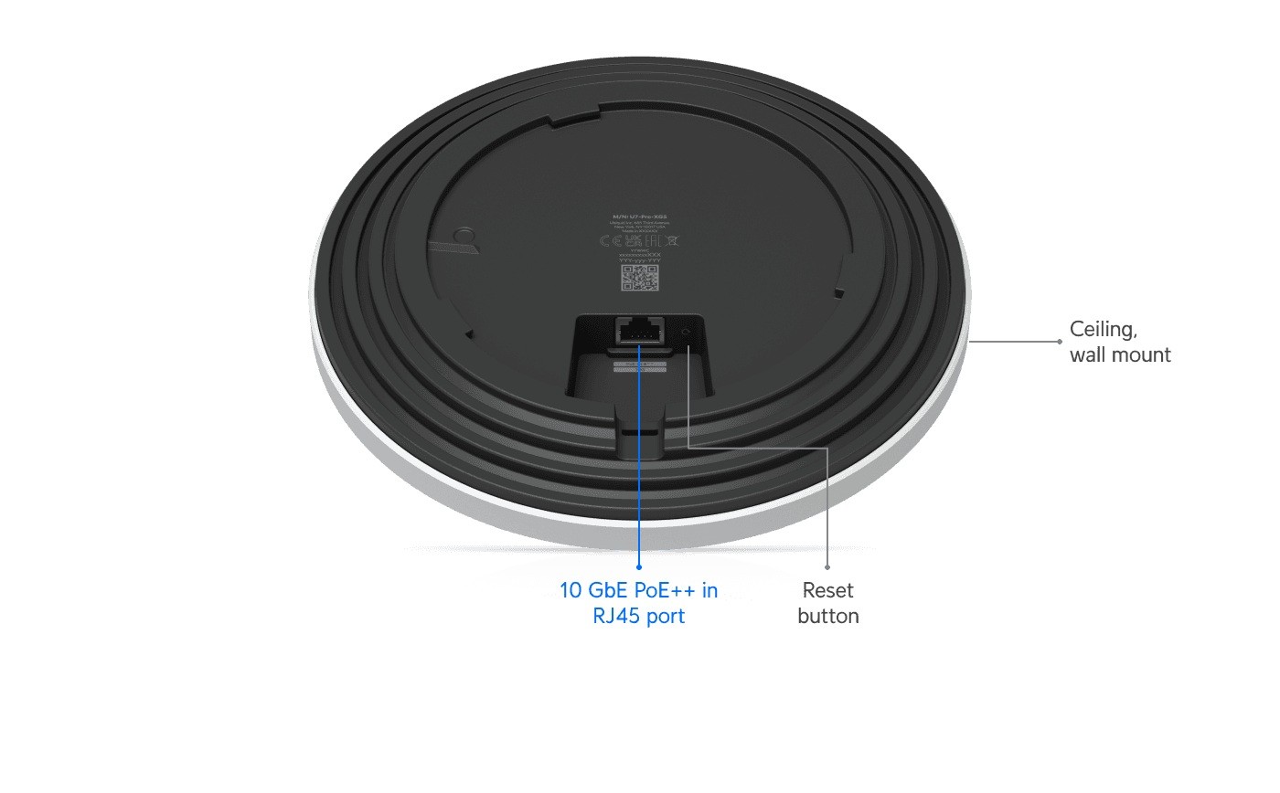UBIQUITI U7-Pro-XG Wi-Fi 7 AP (BE10800, 1x 10GE) 4