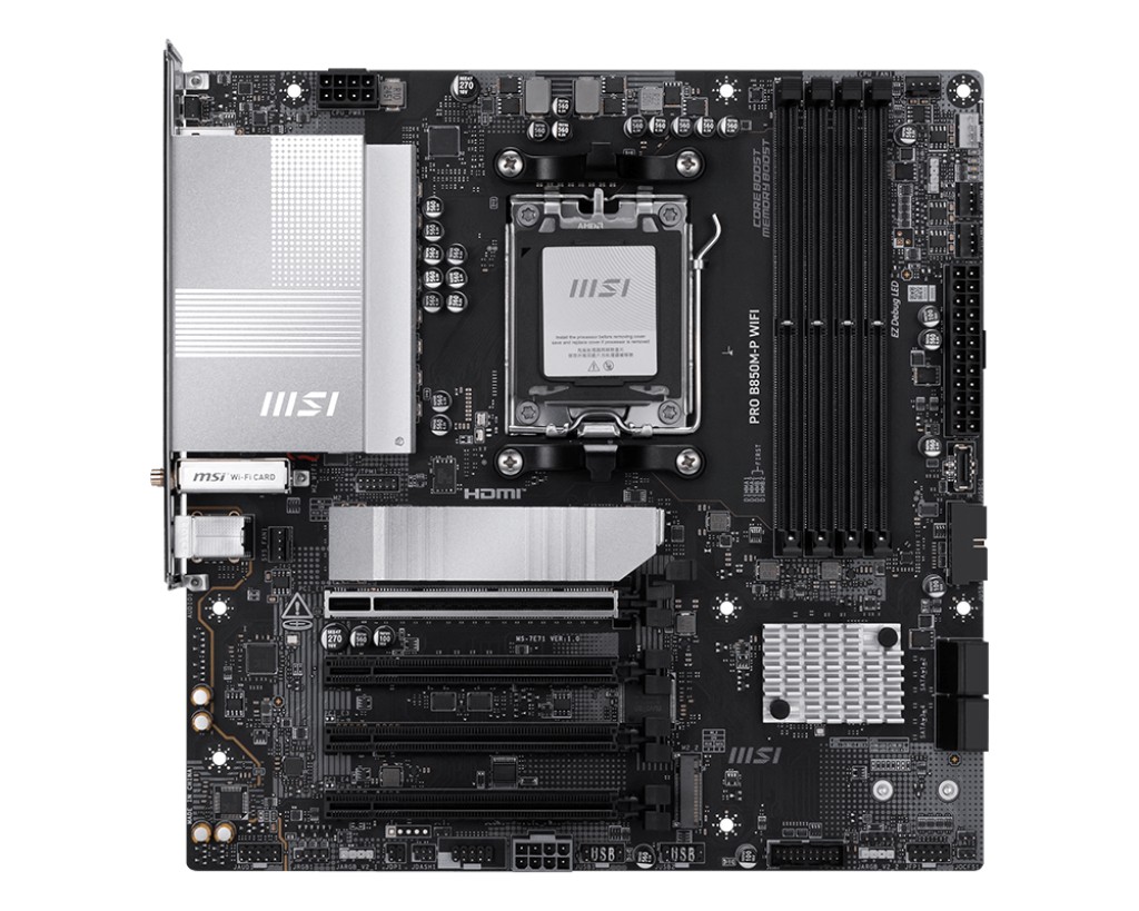 MSI PRO B850M-P WIFI AM5 mATX matična plošča 2