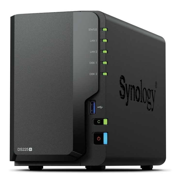 NAS strežnik Synology DS225+ z 2 reži za diske