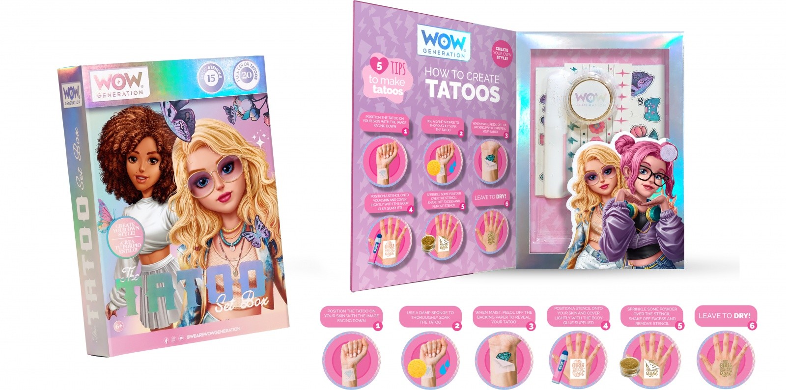 Kids Euroswan Kreativni set za tetoviranje 2