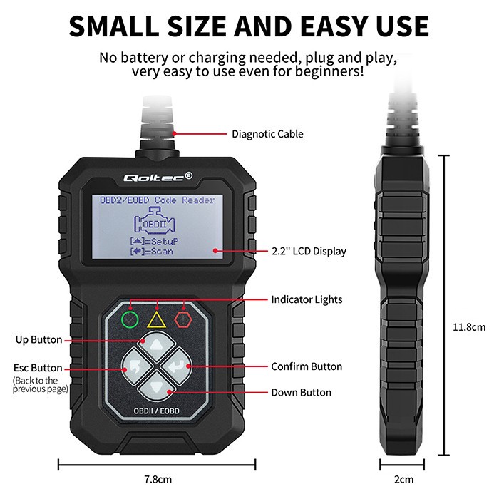 Avtomobilski diagnostični tester ProLine OBDII 6