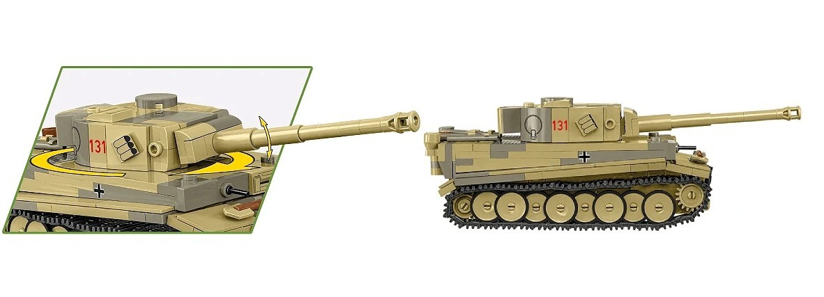 Cobi Klocki 27346 "Tiger I" #131 bojni komplet, 442 kosi 6