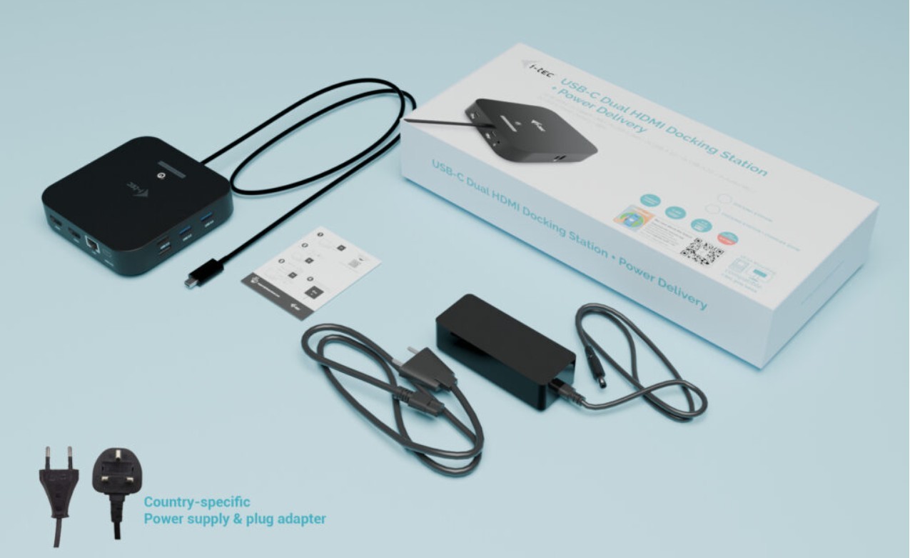 USB-C Docking Station 2x HDMI, PD + 100W Polnilec 2