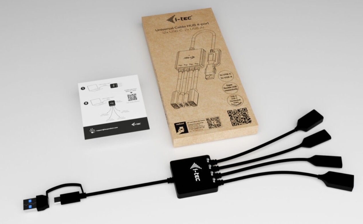 4-portni USB-C/USB-A HUB (2x USB-C, 2x USB-A) 2