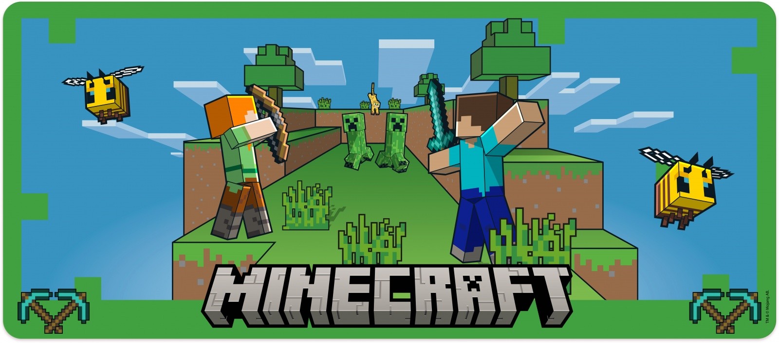 Kids Euroswan podloga za miško 80x35cm Minecraft 2