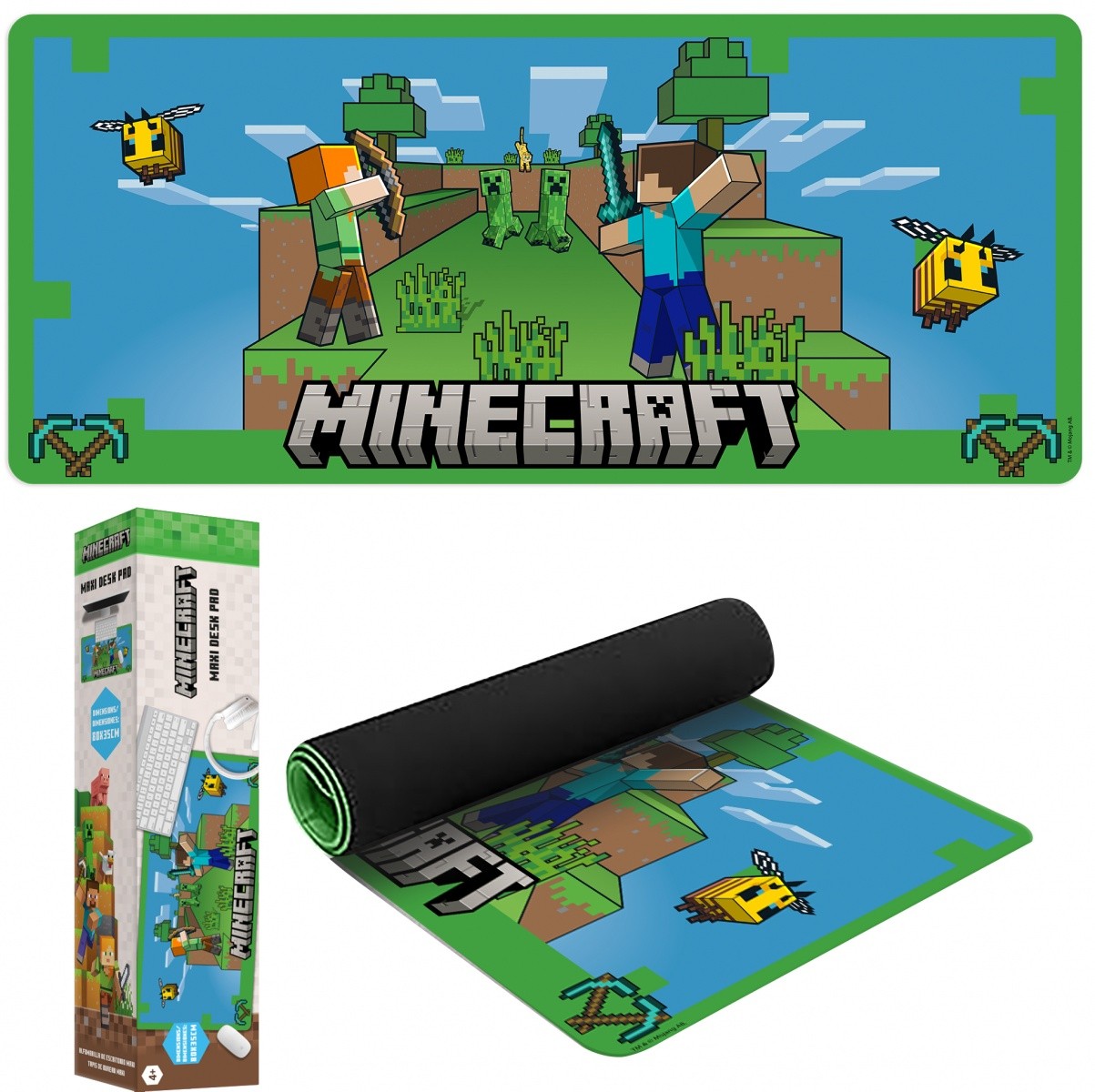 Kids Euroswan podloga za miško 80x35cm Minecraft