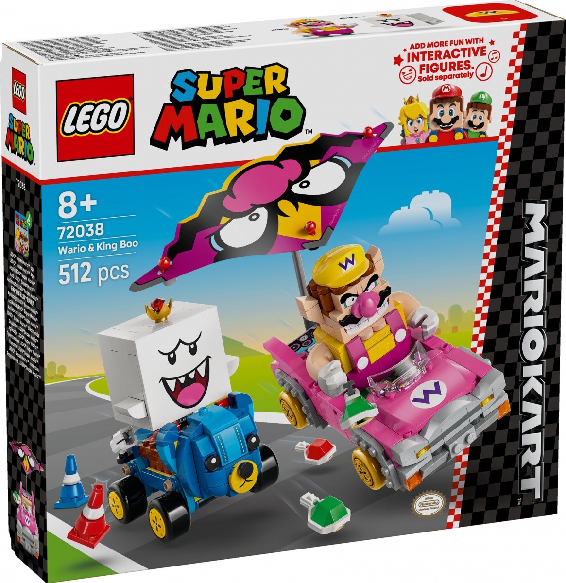 LEGO Super Mario 'Mario Kart - Wario in King Boo' komplet