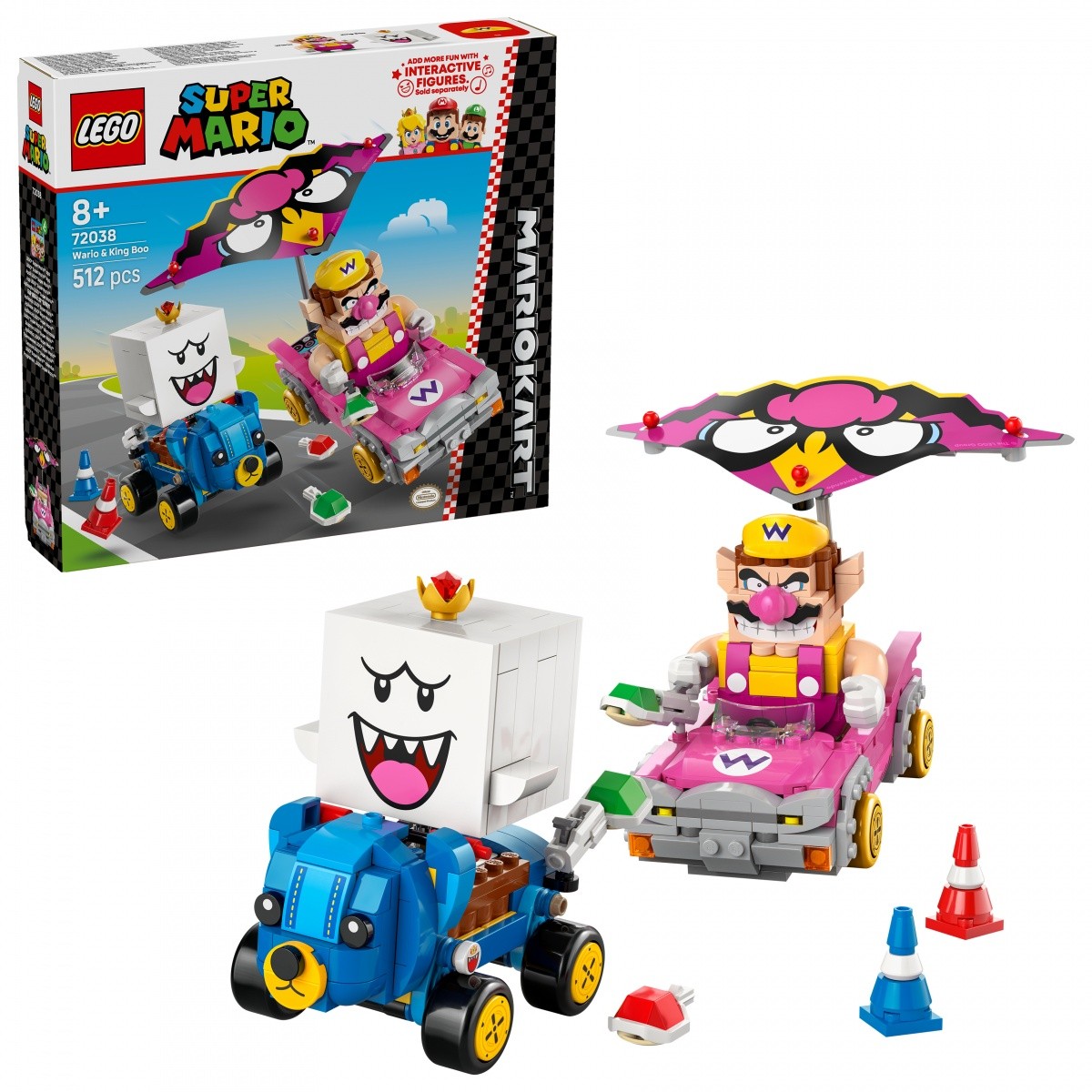 LEGO Super Mario 'Mario Kart - Wario in King Boo' komplet 4