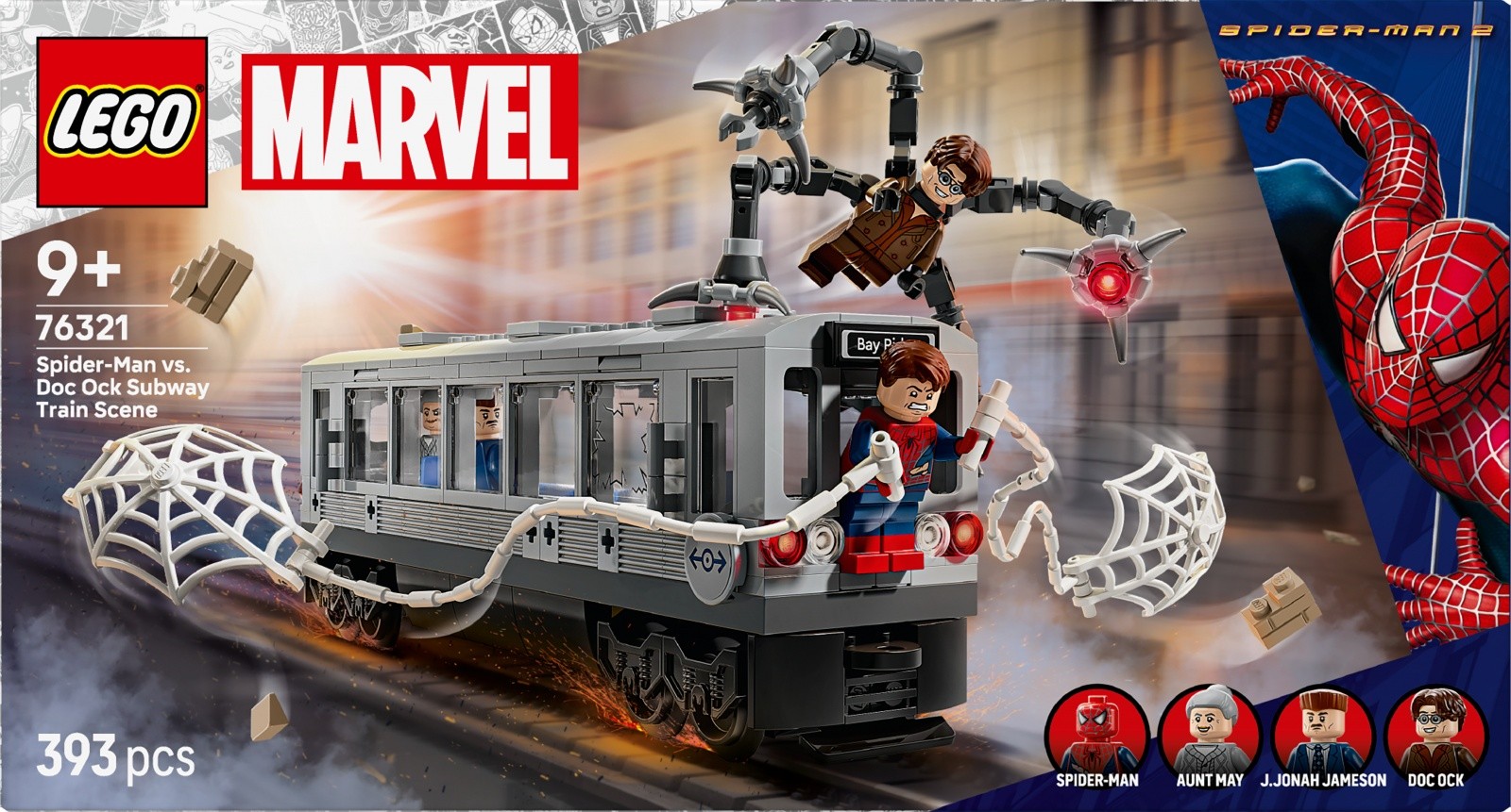 Kocke Super Heroes 76321 Spider-Man proti Docu Ocku – prizor v podzemni železnici 2