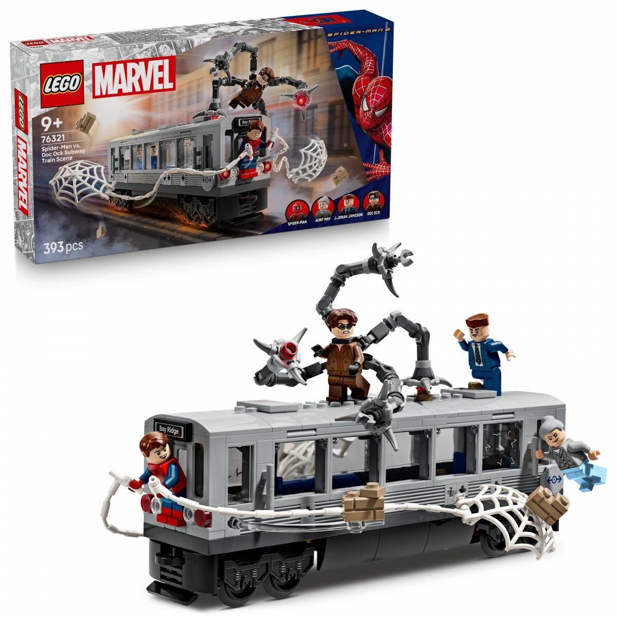 Kocke Super Heroes 76321 Spider-Man proti Docu Ocku – prizor v podzemni železnici 5