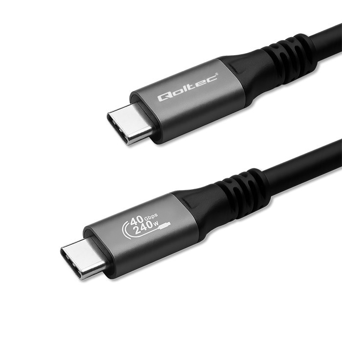 Kabel USB4 Ultra-Fast, 240W PD, Thunderbolt 3/4, 4K, 40Gb/s, 1m, črn 4