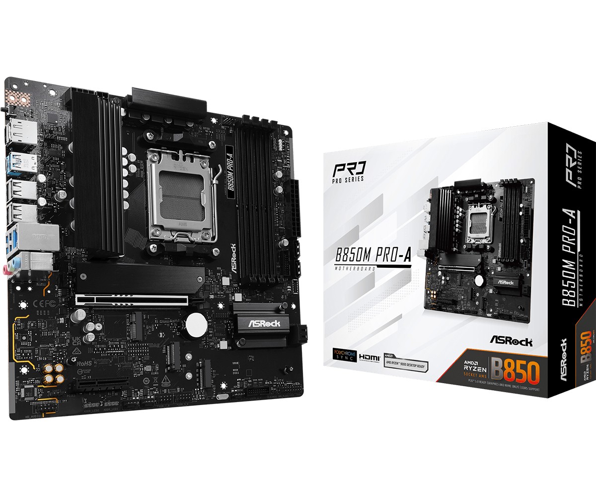 Matična plošča B850M PRO-A AM5, 4x DDR5, M.2, HDMI/DP, mATX