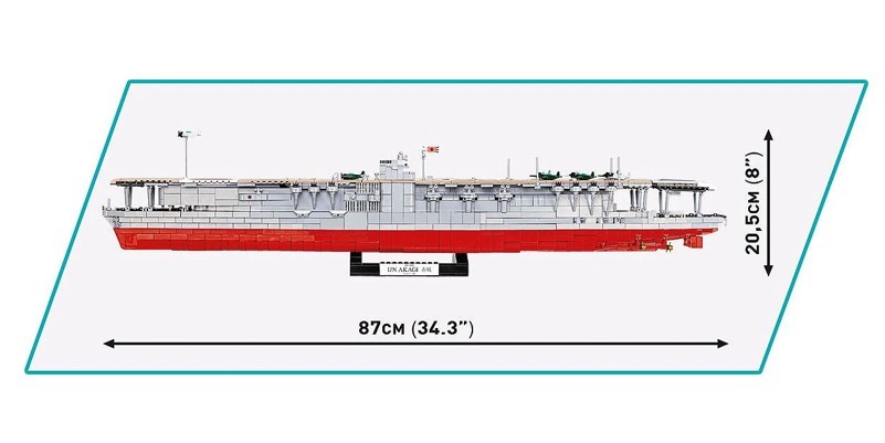Gradbeni bloki IJN Akagi Aircraft Carrier, 3573 kosov 3