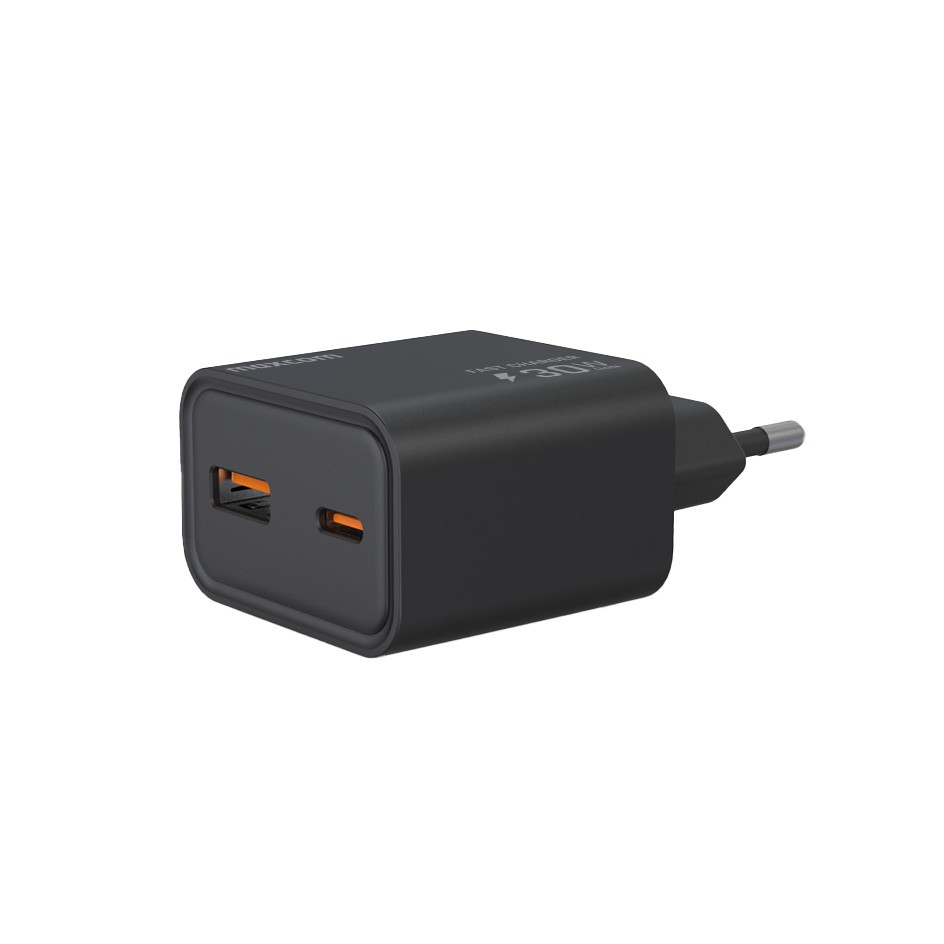 Omrežni USB polnilnik 30W (USB-A + USB-C) 6