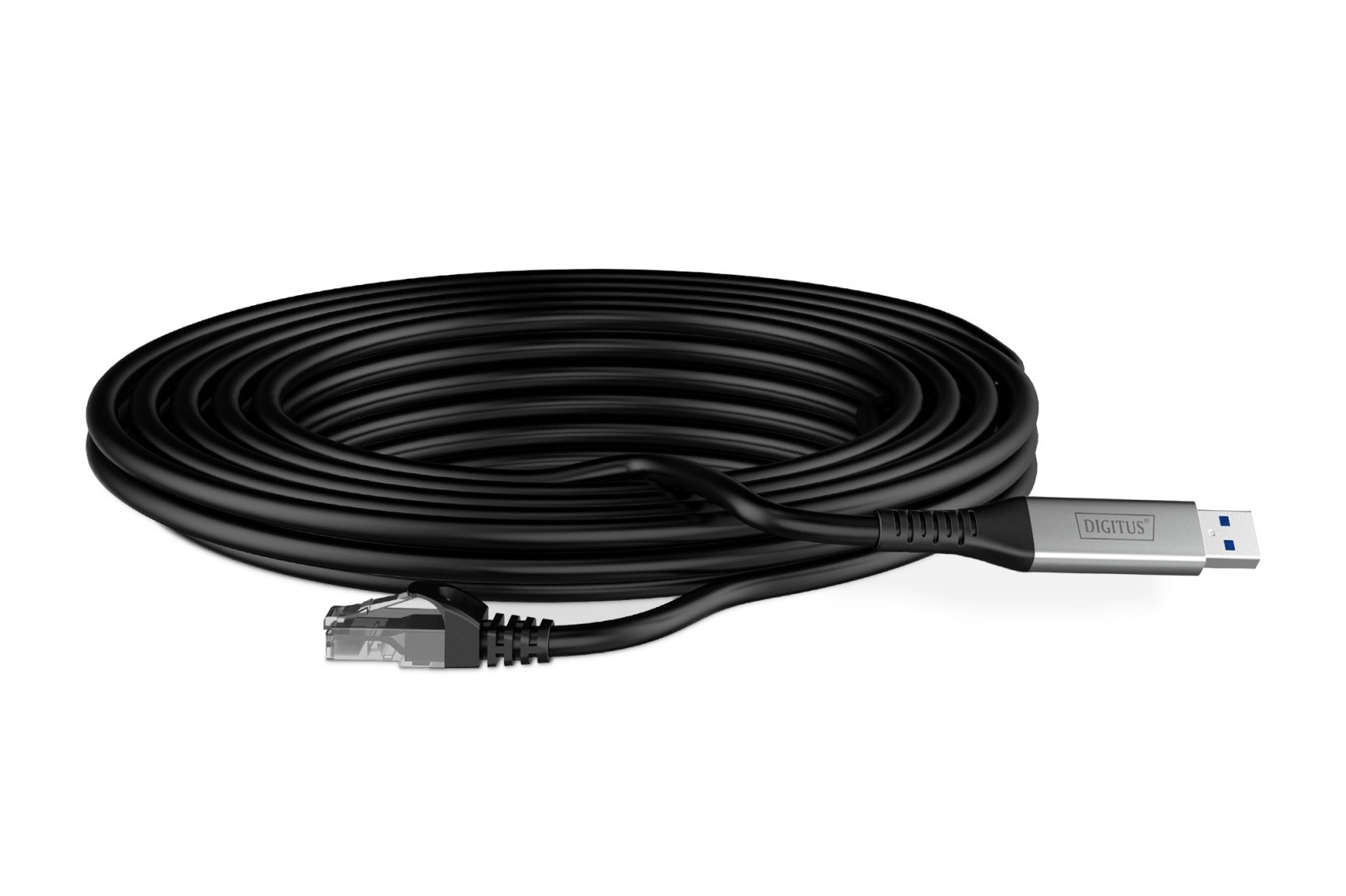 Adapter kabel USB-A na RJ45, Cat.6A S/FTP, 1 Gbit/s, USB 3.2 Gen1, LSZH, 3m 3