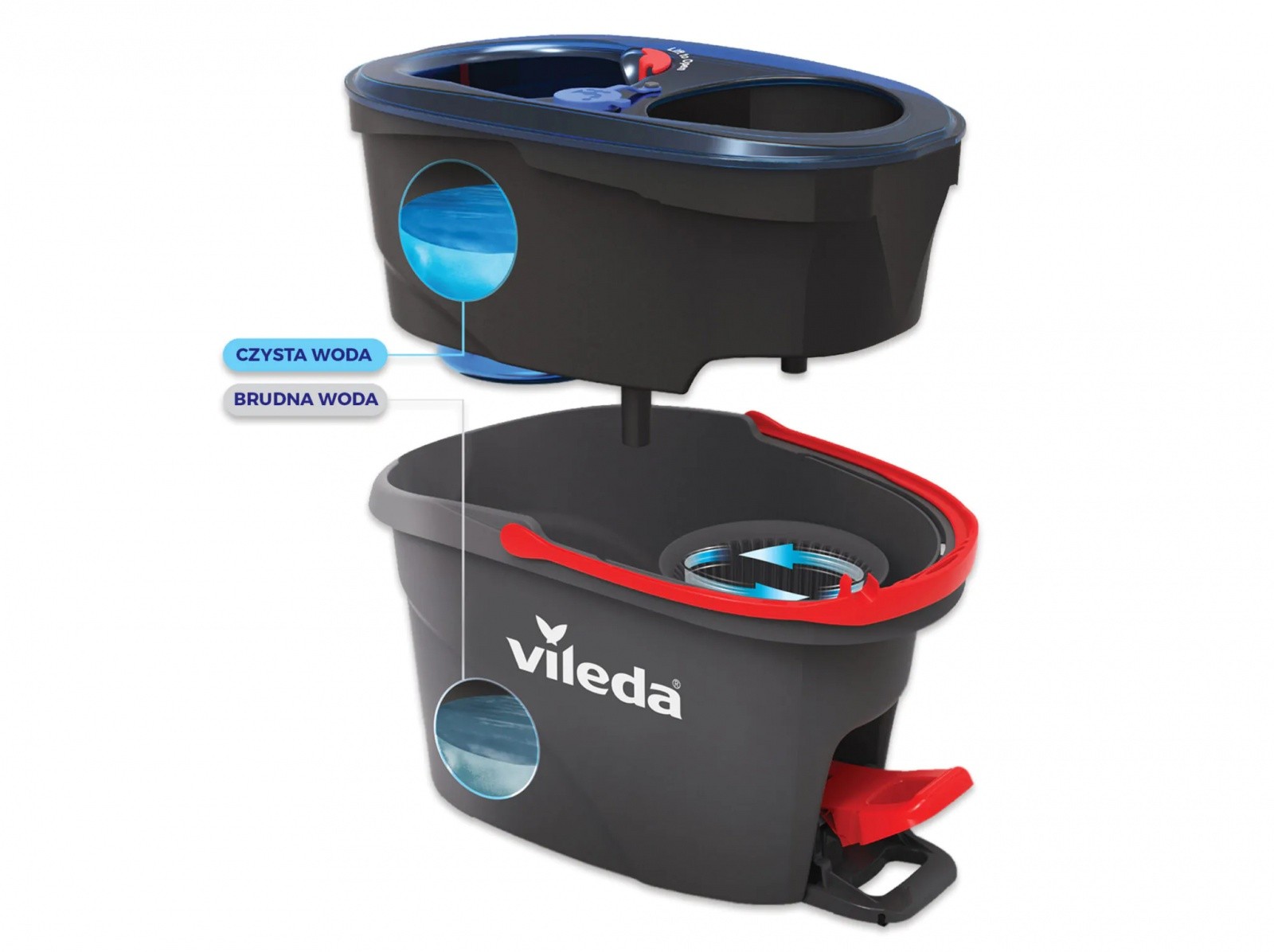 Vileda H2prO Športni Mop – Inovativen Sesalnik za Lažje Čiščenje 3