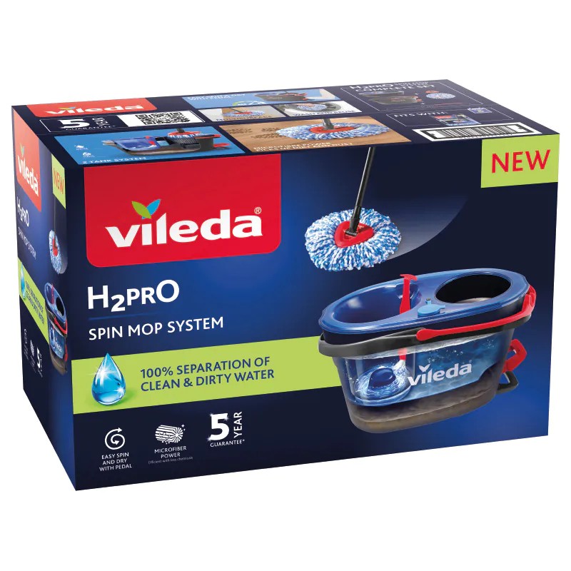 Vileda H2prO Športni Mop – Inovativen Sesalnik za Lažje Čiščenje 4