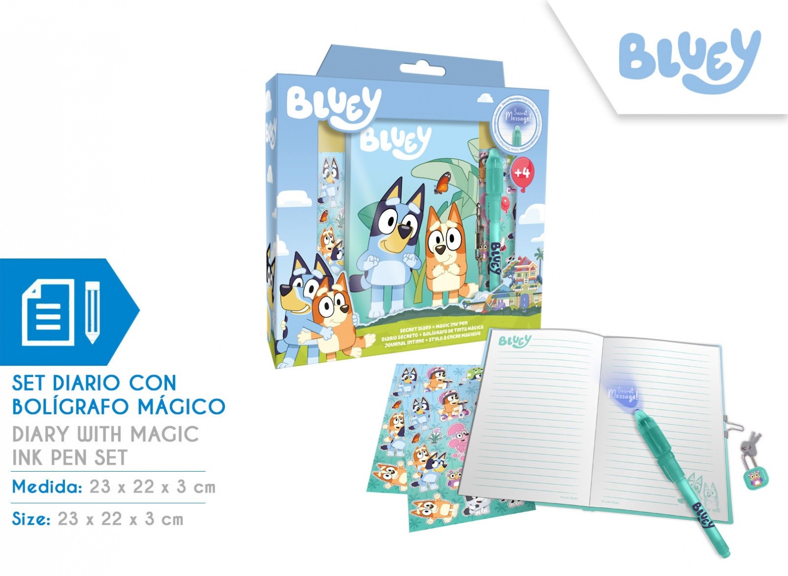 Bluey Dnevnik s Čarobnim Pisalom – Ustvarjalno Pisalo za Zapisovanje Idej 3
